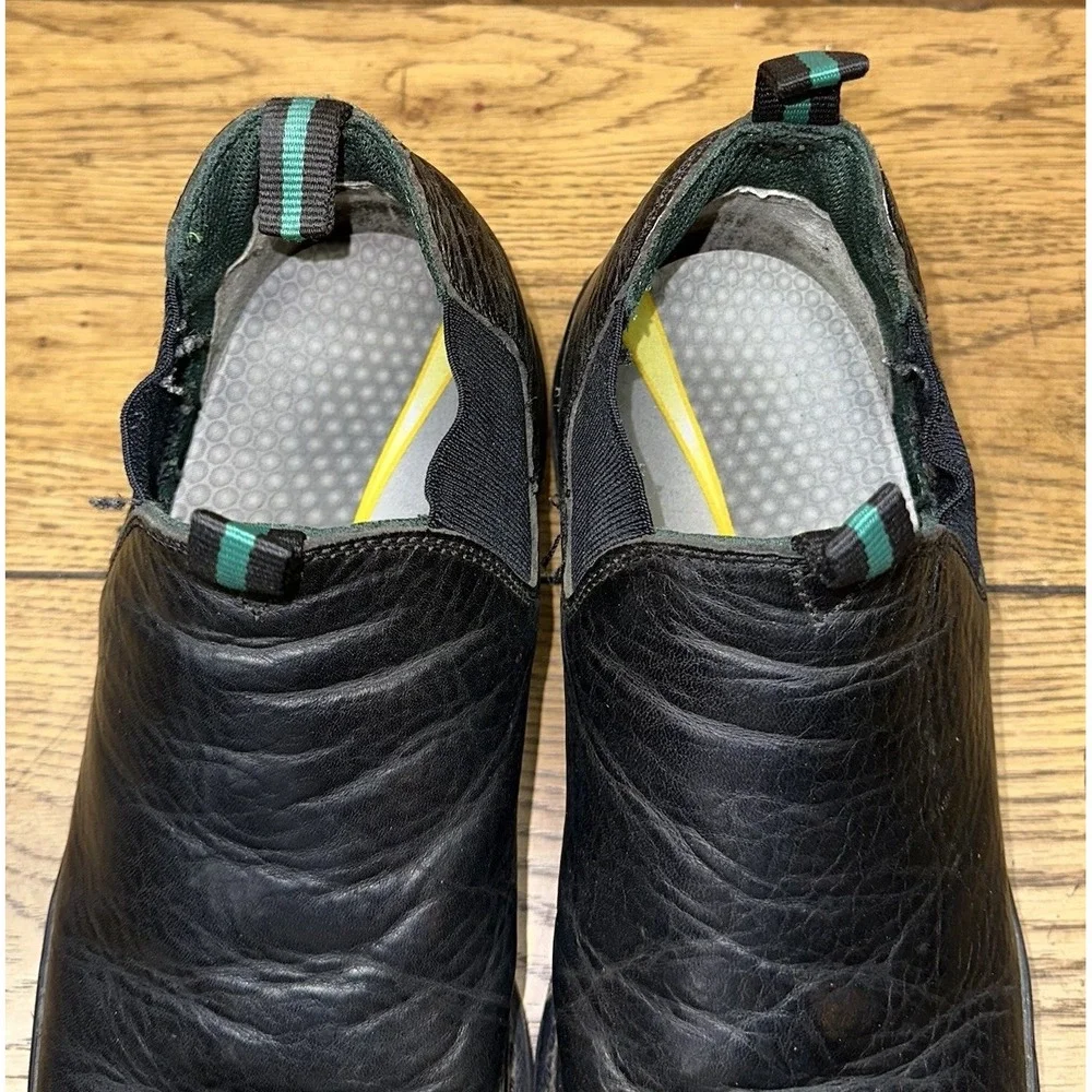 Georgia Giant Romeo Men's 12M Black‎ Leather Ankle Slip On WP Boots Work GR270
